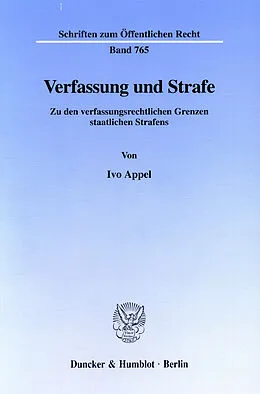 E-Book (pdf) Verfassung und Strafe. von Ivo Appel