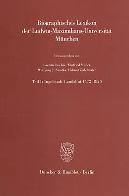 E-Book (pdf) Biographisches Lexikon der Ludwig-Maximilians-Universität München. von 
