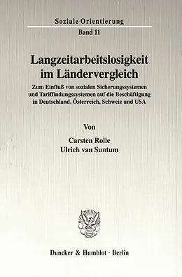 E-Book (pdf) Langzeitarbeitslosigkeit im Ländervergleich. von Ulrich van Suntum
