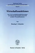 E-Book (pdf) Wirtschaftssanktionen. von Henning C. Schneider