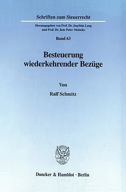 E-Book (pdf) Besteuerung wiederkehrender Bezüge. von Ralf Schmitz