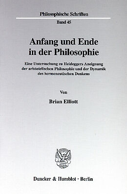 E-Book (pdf) Anfang und Ende in der Philosophie. von Brian Elliott