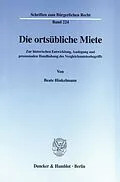 E-Book (pdf) Die ortsübliche Miete. von Beate Hinkelmann