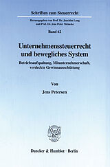 E-Book (pdf) Unternehmenssteuerrecht und bewegliches System. von Jens Petersen