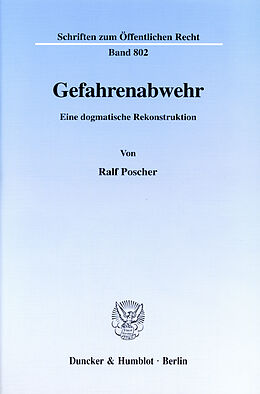 E-Book (pdf) Gefahrenabwehr. von Ralf Poscher