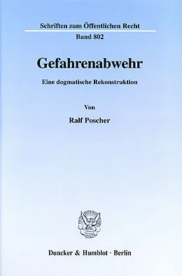 E-Book (pdf) Gefahrenabwehr. von Ralf Poscher