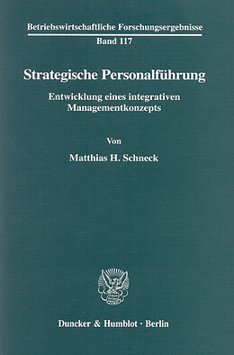 E-Book (pdf) Strategische Personalführung. von Matthias H. Schneck