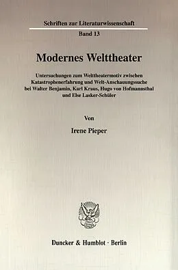 E-Book (pdf) Modernes Welttheater. von Irene Pieper