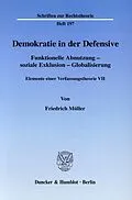 E-Book (pdf) Demokratie in der Defensive. von Friedrich Müller