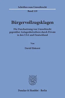 E-Book (pdf) Bürgervollzugsklagen. von David Elshorst