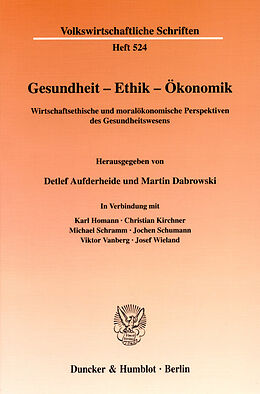 E-Book (pdf) Gesundheit - Ethik - Ökonomik. von 