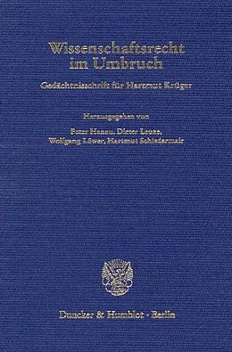 E-Book (pdf) Wissenschaftsrecht im Umbruch. von 