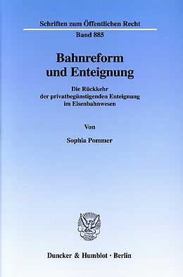 E-Book (pdf) Bahnreform und Enteignung. von Sophia Pommer