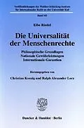 E-Book (pdf) Die Universalität der Menschenrechte. von Eibe H. Riedel