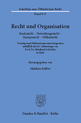 E-Book (pdf) Recht und Organisation. von 
