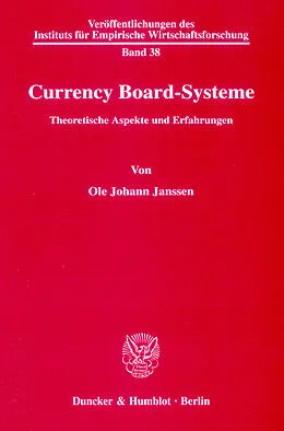 E-Book (pdf) Currency Board-Systeme. von Ole Johann Janssen