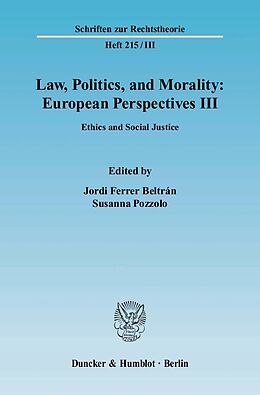 E-Book (pdf) Law, Politics, and Morality: European Perspectives III. von 