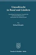 E-Book (pdf) Umweltrecht in Bund und Ländern. von Michael Kloepfer