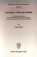 E-Book (pdf) Advokative Volkssouveränität. von Ulrich Thiele