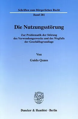 E-Book (pdf) Die Nutzungsstörung. von Guido Quass