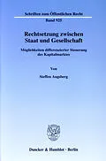 E-Book (pdf) Rechtsetzung zwischen Staat und Gesellschaft. von Steffen Augsberg