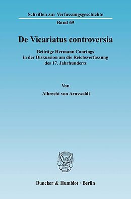 E-Book (pdf) De Vicariatus controversia. von Albrecht von Arnswaldt