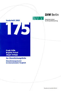 E-Book (pdf) Zur Dienstleistungslücke. von Jürgen Schupp