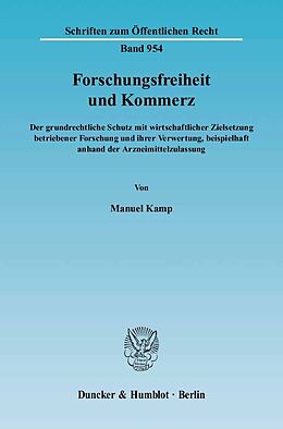 E-Book (pdf) Forschungsfreiheit und Kommerz. von Manuel Kamp