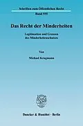 E-Book (pdf) Das Recht der Minderheiten. von Michael Krugmann