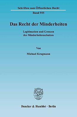 E-Book (pdf) Das Recht der Minderheiten. von Michael Krugmann