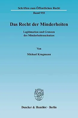 E-Book (pdf) Das Recht der Minderheiten. von Michael Krugmann
