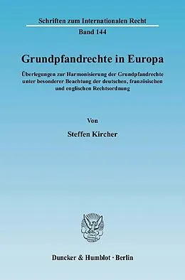 E-Book (pdf) Grundpfandrechte in Europa. von Steffen Kircher