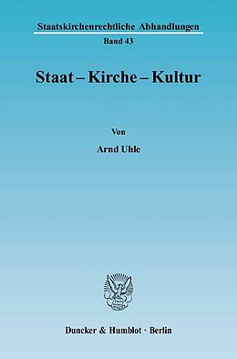E-Book (pdf) Staat - Kirche - Kultur. von Arnd Uhle