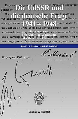 E-Book (pdf) Die UdSSR und die deutsche Frage 1941-1948. von 