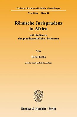 E-Book (pdf) Römische Jurisprudenz in Africa von Detlef Liebs