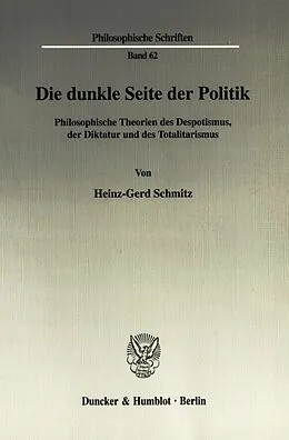 E-Book (pdf) Die dunkle Seite der Politik. von Heinz-Gerd Schmitz