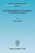 E-Book (pdf) Die Erfüllungspflichten des Arbeitgebers im Lohnsteuerverfahren. von Gregor Kirchhof