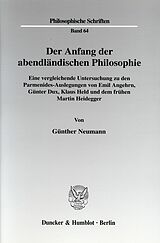E-Book (pdf) Der Anfang der abendländischen Philosophie. von Günther Neumann
