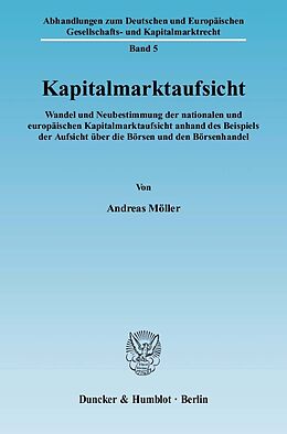 E-Book (pdf) Kapitalmarktaufsicht. von Andreas Möller