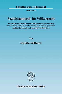 E-Book (pdf) Sozialstandards im Völkerrecht. von Angelika Nußberger