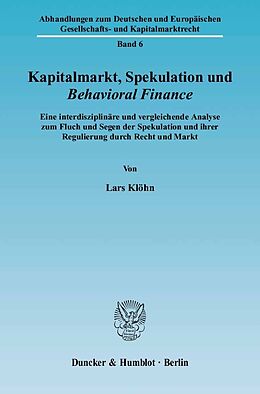 E-Book (pdf) Kapitalmarkt, Spekulation und Behavioral Finance. von Lars Klöhn