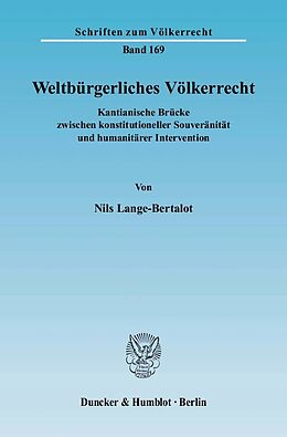 E-Book (pdf) Weltbürgerliches Völkerrecht. von Nils Lange-Bertalot