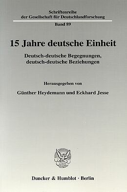 E-Book (pdf) 15 Jahre deutsche Einheit. von 