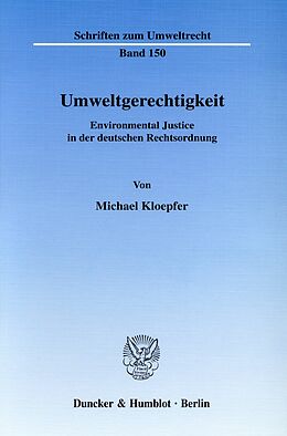 E-Book (pdf) Umweltgerechtigkeit. von Michael Kloepfer