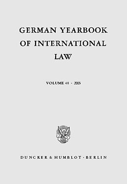 E-Book (pdf) German Yearbook of International Law / Jahrbuch für Internationales Recht. von 