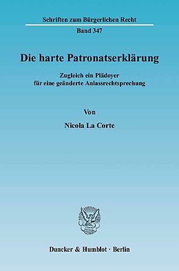 E-Book (pdf) Die harte Patronatserklärung. von Nicola La Corte