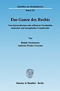 E-Book (pdf) Das Ganze des Rechts. von Andreas Fischer-Lescano