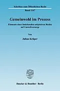 E-Book (pdf) Gemeinwohl im Prozess. von Julian Krüper