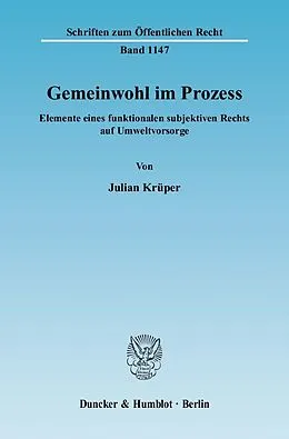 E-Book (pdf) Gemeinwohl im Prozess. von Julian Krüper