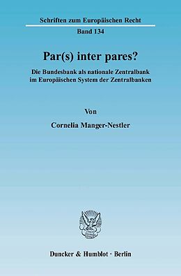E-Book (pdf) Par(s) inter pares? von Cornelia Manger-Nestler